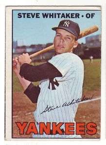 1967 Topps #277 Steve Whitaker New York Yankees  