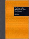 The Song Index of the Enoch Pratt Free Library 2 Volume Set 