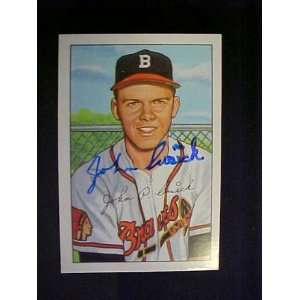  John Cusick Boston Braves #192 1952 Bowman Reprint Signed 