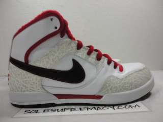 08 Nike Paul Rodriguez 2 II Zoom Air High WHITE RED 10  