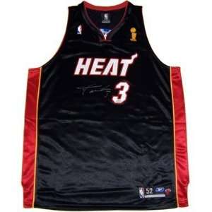 Dwyane Wade Autographed / Signed Jersey Authentic Championship Black 
