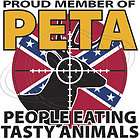 Funny T Shirt Proud Member Of Peta People Eating Tasty 