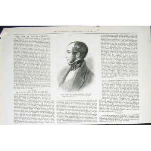   Portrait Ralph Bernal Osborne DOrsay Old Print 1882