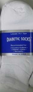 pr WHITE Diabetic Golf Ankle Sock Women SOCK size 9 11  