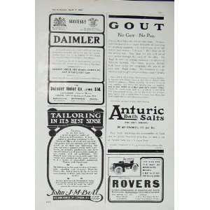  1907 Daimler Motor Car Rovers Anturic Salts Bult Baking 