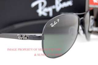 New Ray Ban Sunglasses 8301 CARBON FIBER 002/N5 BLACK S  