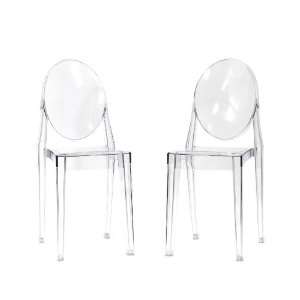  Victoria Ghost Side Chair Set of 2 Dining Chairs