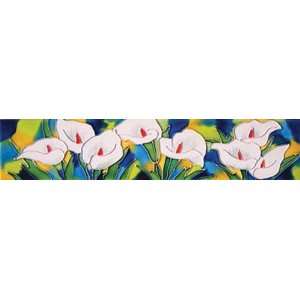  3x16 Art Tile   Calla Lilies