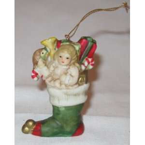  Ceramic Filled Stocking Christmas Ornament Everything 