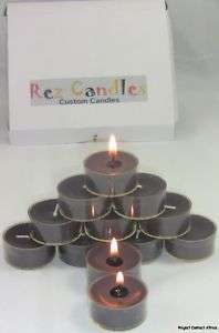 48 Chocolate Triple Scented Tealights Palm Wax Candle  