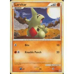  Pokemon Larvitar (Holo Parallel Foil)   HS Unleashed 