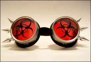 Biohazard Cyber Goth Goggles Rave Industrial EBM Pants  