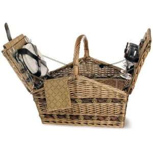  Romantic Willow Picnic Basket Patio, Lawn & Garden