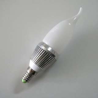 5W E14 High Power Warm White LED Candle Light Bulb Lamp Crystal 