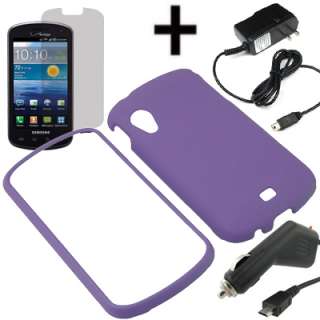   Case For Verizon Samsung Stratosphere + LCD Car Travel Charger  