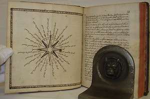   MANUSCRIPT 1748 Science Journal PHILOSOPHY Astronomy 1st ED Antique