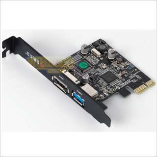 USB 3.0 + eSATA to PCI E PCI Express SuperSpeed 5Gbps Adapter Card NEC 