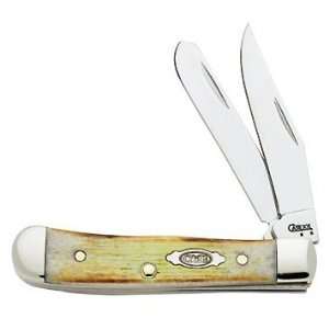  Case Cutlery 62154 SS BB White Tiny Trapper Folding Knife 