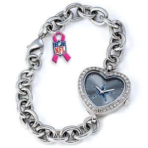 Gametime Dallas Cowboys Breast Cancer Awareness Heart Watch   