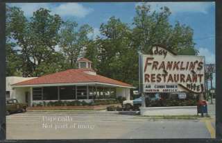 GA Statesboro CHROME 50s FRANKLINS RESTAURANT Neon Sign  