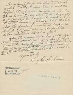 Letter + Military Reg.   1918   Appeal Draft Class.  