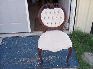 Mahogany Victorian Revival Parlor Chair/Sidechair  