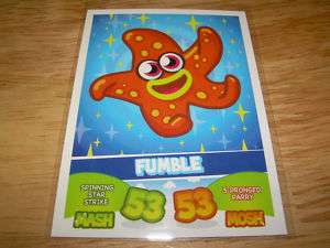 Topps Moshi Monsters MASH UP Card FUMBLE 53/53  