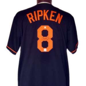 Cal Ripken Jr. Baltimore Orioles Autographed Majestic Alternate Black 