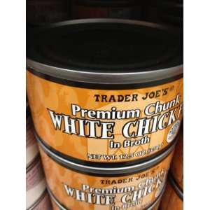 Trader Joes Premium Chunk White Chicken in Broth 12.5 Oz  
