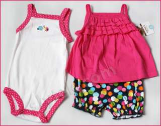   Sunsuit Romper Set Hat Carters NEW 3m 6m 9m 12m 18mSummer Outfit Chaps