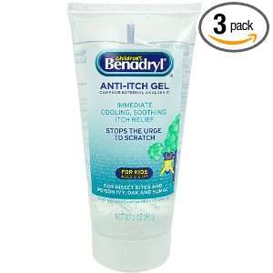  Benadryl Anti Itch Gel For Kids, 3 Ounce Tubes (Pack of 2 