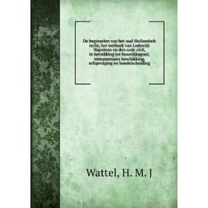   beschikking, erfopvolging en boedelscheiding H. M. J Wattel Books