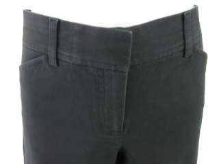 you are bidding on a theory black cotton cropped pants slacks in a 