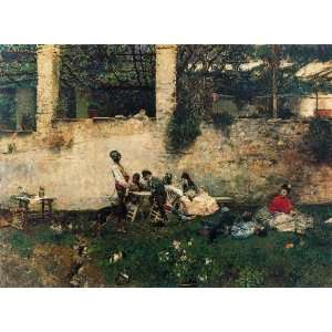   Mariano Fortuny   24 x 18 inches   Lunch at the Alh