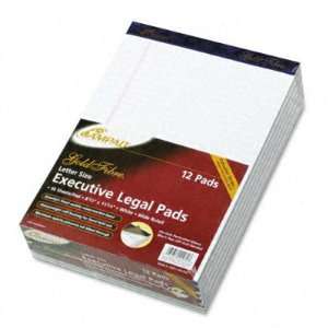  Gold Fibre 16# Watermarked White Wide Rule 50 Sheet Pads 