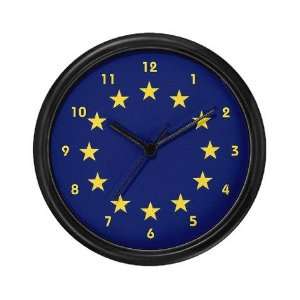 European Union Flag Wall Clock by 