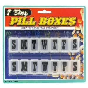 2 Pack Pill Boxes Case Pack 96   893467 Health & Personal 