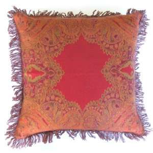  Reversible Merino Wool Desiree Paisley Pillow Cushion 