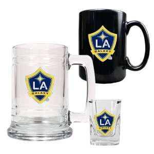 Los Angeles Galaxy MLS 15oz Tankard, 15oz Ceramic Mug & 2oz Shot Glass 