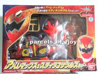 Dino Thunder Red Abare Max & Styracosaurus Set Ranger  