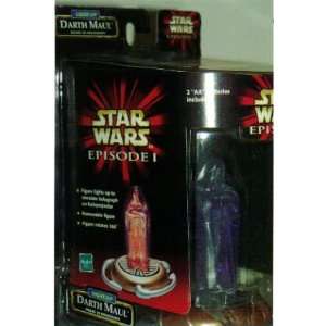 Star Wars Episode 1 Deluxe  Holographic Light Up Darth Maul Action 