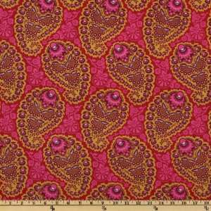   Dewberry Heirloom Paisley Garnet Fabric By The Yard joel_dewberry