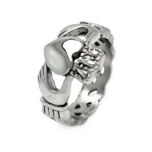  Stainless Steel Celtic Knot Claddagh Wedding Ring Band for 