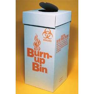 Fisherbrand Burn up Bin Biohazard Waste Box; Floor Model; 12L x 12W x 