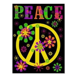  Hot Colors Peace Poster