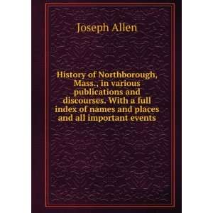   of names and places and all important events Joseph Allen Books