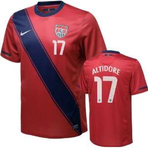  Jozy Altidore #17 Red Nike Soccer Jersey United States 
