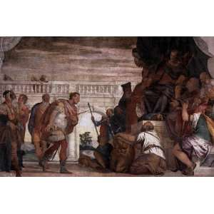     24 x 16 inches   St Sebastian Reproving Diocletian