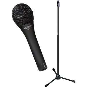   Microphone with LIVE T 1 Hand Height Adjustment Mic Stand Pack