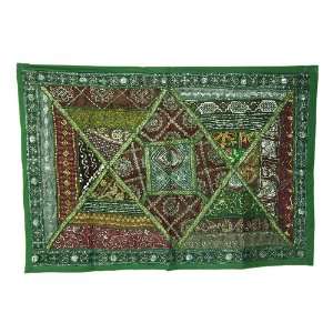  Pleasant Decorative Wall Hanging Tapestry with Pretty Zari 